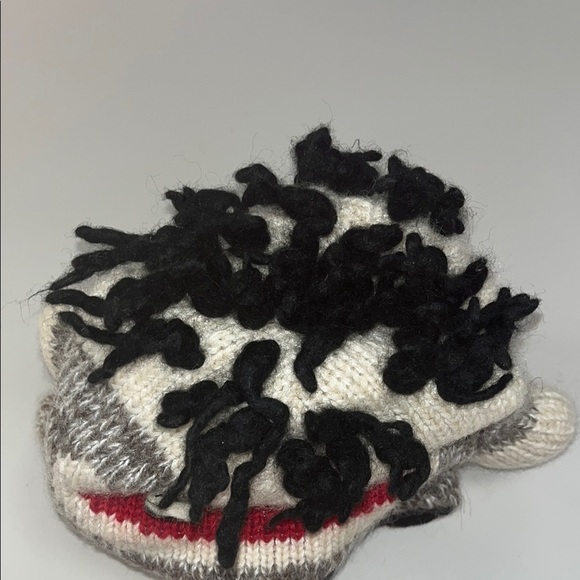 Fun 100% Wool Sock Monkey Hat size large, made in Nepal / preowned - Picture 4 of 11